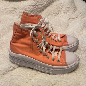 Women's High-Top Sneakers in Orange